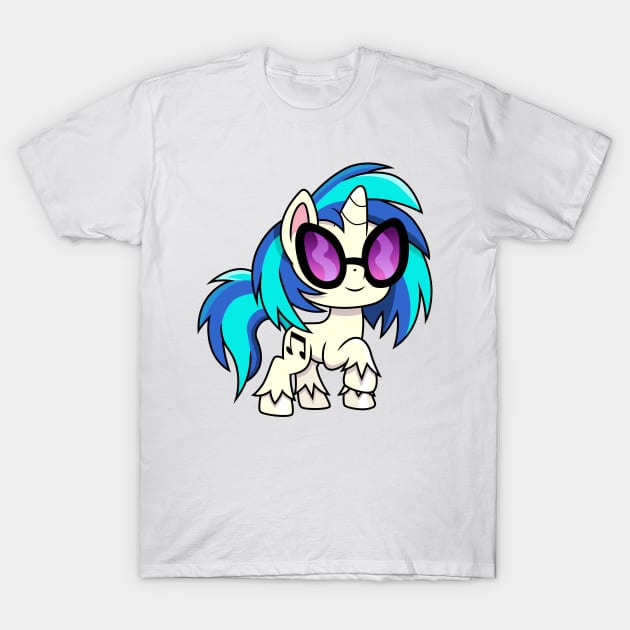 Pony Life Vinyl Scratch T-Shirt by CloudyGlow